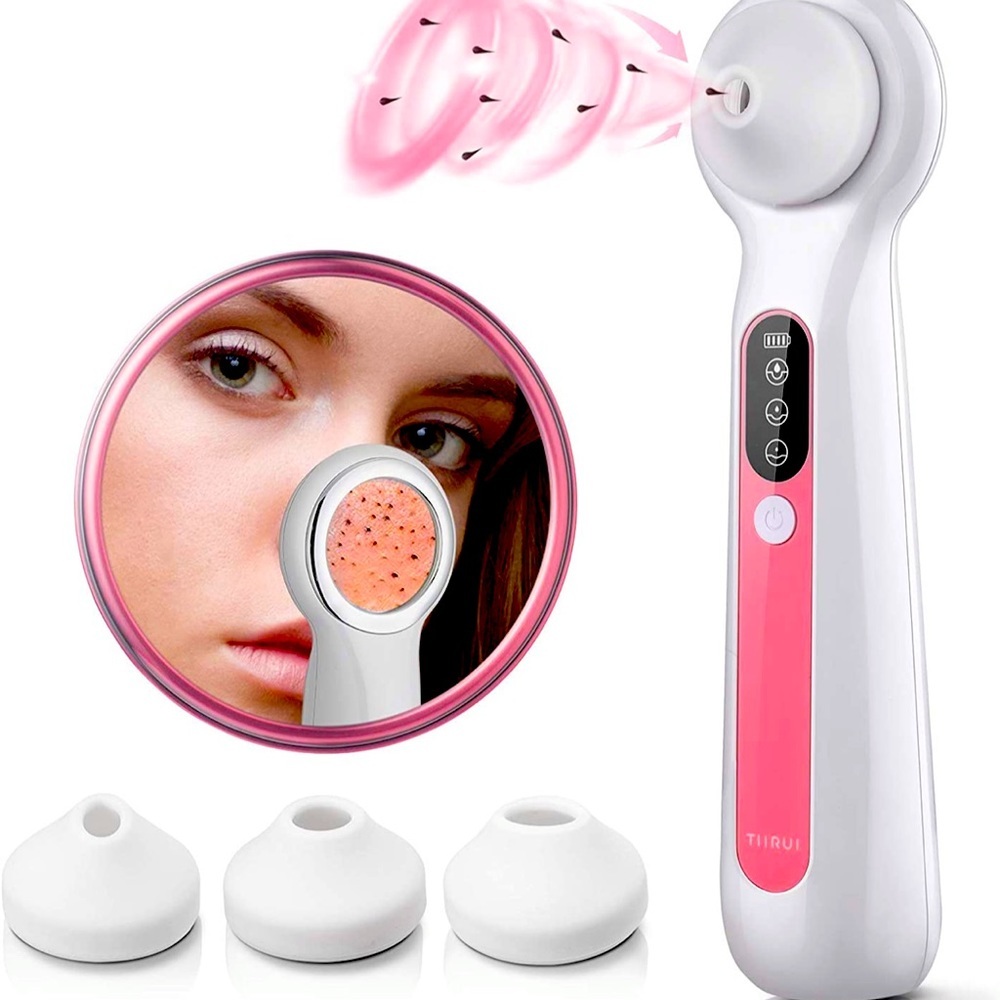 Blackhead Remover Vacuum Magnifying Glass with building LED light, Rechargeable